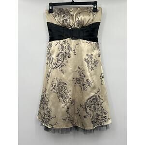 Just Choon Strapless Y2K Empire Waist Dress Size 3 Fairycore Whimsical HOCO